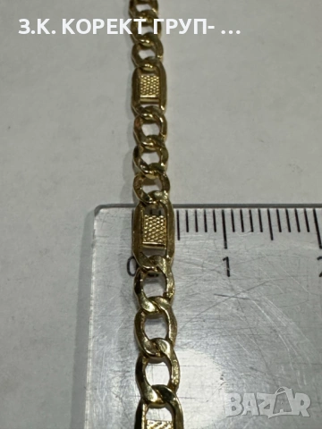 Златна гривна 14к, 3,54гр, снимка 4 - Гривни - 53055059