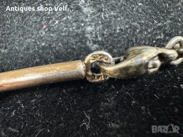 Сребърно колие №5985 , снимка 9 - Колиета, медальони, синджири - 47450244