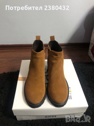Дамски боти SPM Chelsea “Lano”- 40 номер. Велурена кожа, снимка 6 - Дамски боти - 38710511