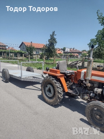 Платформата, ремарке за малък китайски или японски трактор за бали или кошери., снимка 3 - Селскостопанска техника - 50999967