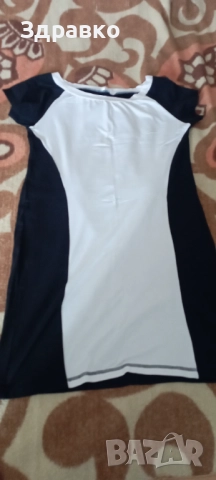 Рокля черно/бяло, снимка 7 - Рокли - 16588537