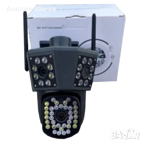 Тройна камера за наблюдение,работи с Wi-Fi , снимка 5 - IP камери - 51280852
