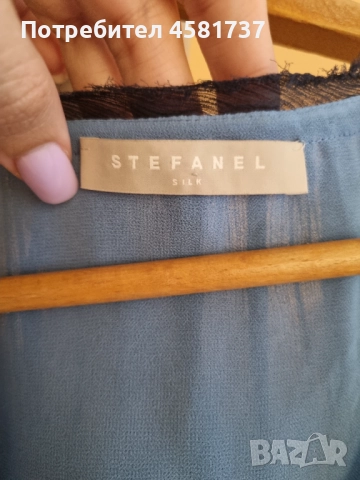 Копринена рокля Stefanel, размер L, снимка 9 - Рокли - 51976668