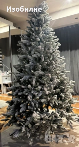 Изкуствена елха K r i n g Melbourne,  Цялата заснежена с метална стойка., снимка 15 - Декорация за дома - 52349540