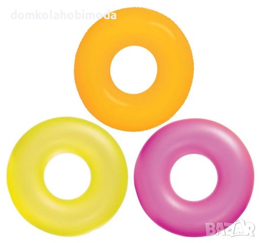 Надуваем пояс с флуоресцентни цветове. 91 см. Intex, снимка 15 - Надуваеми играчки - 40504837