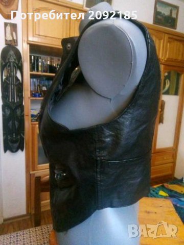 Кожен елек, снимка 4 - Елеци - 28190918