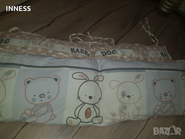 Обиколник за кошара 6 части и подложка за повиване+ подарък олекотена завивка, снимка 3 - Спално бельо и завивки - 28577790