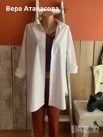 🍍🍍🍍 Oversized бяла риза H&M, налична s и l размер🍓