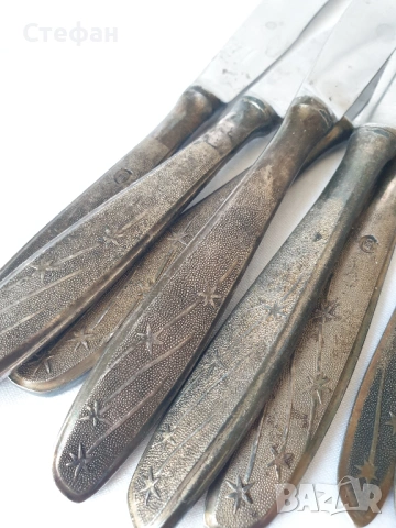 Комплект посребрени прибори , снимка 2 - Антикварни и старинни предмети - 53536872