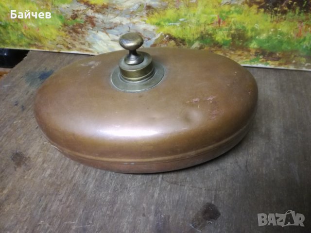 Rein kupfer spezial немска армия охладител маркиран старинен, снимка 2 - Антикварни и старинни предмети - 35417487