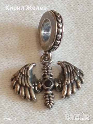 Сребърен талисман МАГИЯ елегантен стилен дизайн 52430, снимка 7 - Колиета, медальони, синджири - 52720014