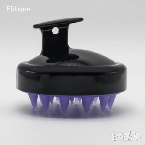 Силиконова четка за разнасяне на шампоан и масаж на скалпа, снимка 6 - Продукти за коса - 52865943