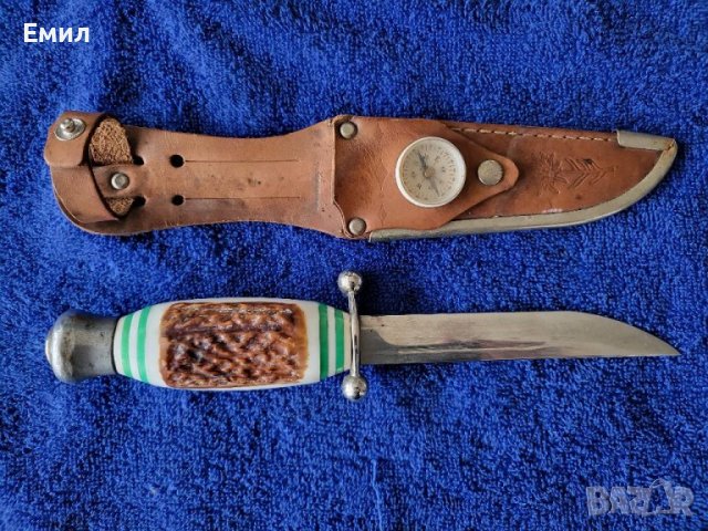 Туристически ловен нож от соца ГДР, снимка 2 - Колекции - 38963208