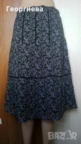 Пола в черно и бяло, с подплата🍀👗38-ми р-р🍀👗 арт.348