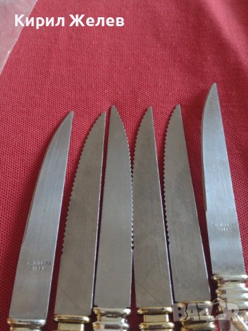 Комплект 6 броя кухненски ножчета много красиви перфектно състояние 42058, снимка 4 - Прибори за хранене, готвене и сервиране - 43845936