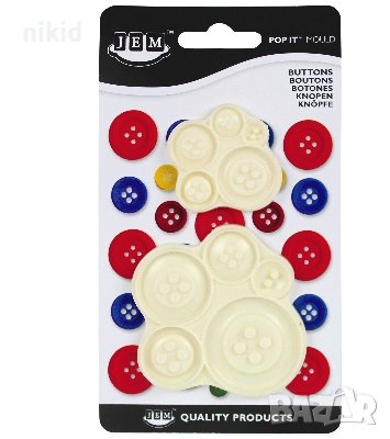 копче копчета 2 размера пластмасови форми форма резец печат за фондан тесто декор мъфини торта