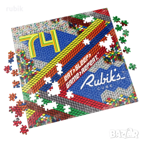 Настолен пъзел Rubik's Cube 50th Anniversary - Est. 1974 (300 части), снимка 2 - Игри и пъзели - 51571967