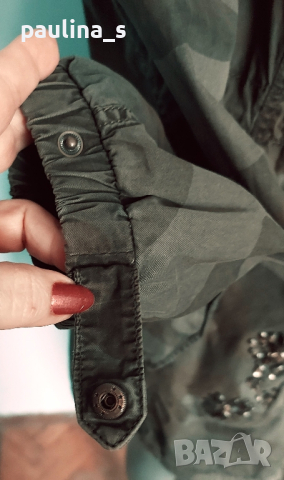 Маркова камуфлажна парка с камъни "Betty Barclay" / голям , снимка 7 - Шлифери - 44853473
