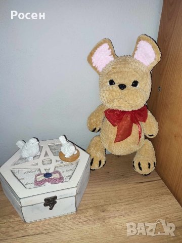 Френски булдог -ръчно плетена 