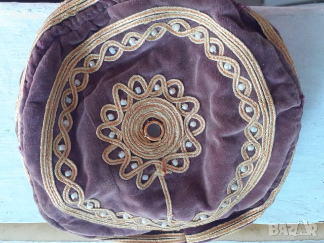 Стара шапка Тюбетейка ръчно изработена 19 век, снимка 4 - Антикварни и старинни предмети - 53366818