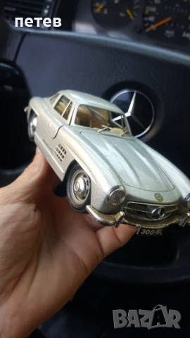 Метална количка. Mercedes sl300, снимка 5 - Антикварни и старинни предмети - 50671811