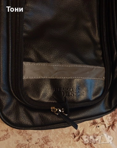 HENSON & HENSON Оригинал Нова Кожена Мъжка Чанта , снимка 4 - Чанти - 52306494