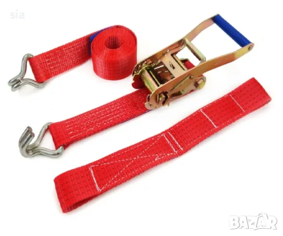 Колан притягане, за автовоз, Транспортен колан, 5т., 50мм, 2,6м., снимка 3 - Аксесоари и консумативи - 49902670