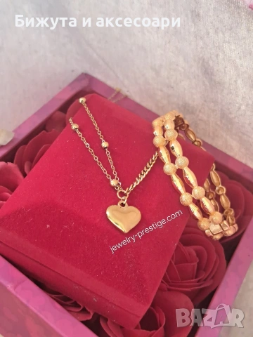 комплект медицинска стомана , снимка 3 - Бижутерийни комплекти - 53177873