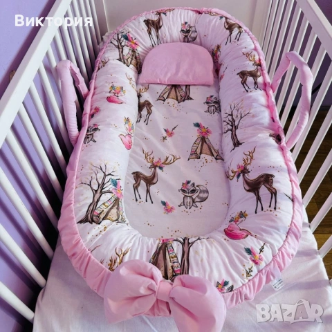 Бебешко гнездо 100% памучен ранфорс