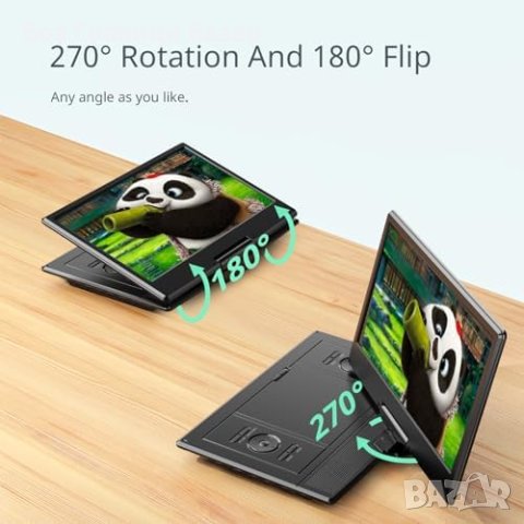 Нов OTON Портативен DVD плейър14.1", Въртящ Екран, 6ч Възпроизвеждане, снимка 2 - Друга електроника - 44050591