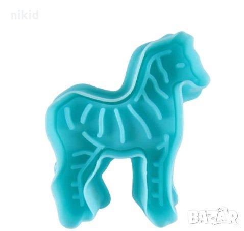 Зебра пластмасов резец с релеф и бутало украса сладки торта фондан и др, снимка 2 - Форми - 32868052