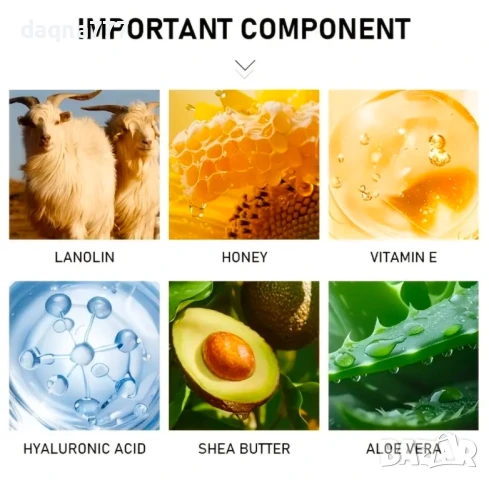 Ланолинова мас с хиалуронова киселина хипоалергенна, снимка 2 - Други - 50621717