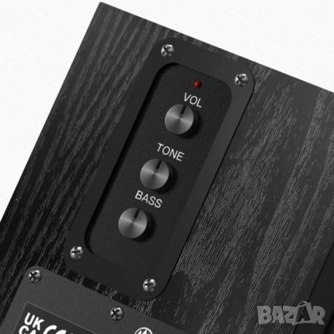 Комплект активни стерео колони Elimavi BT-04 30W с 4" говорители и тон контрол (настолни/рафтови), снимка 3 - Друга електроника - 51962028