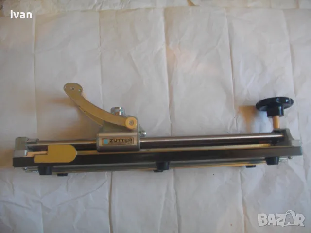 НОВ Ръчен Масивен РОЛКОВ НОЖ Висок клас регулации рязане/прегъване хартия табак кадастрон ZUTTER CUT, снимка 14 - Други инструменти - 47402521