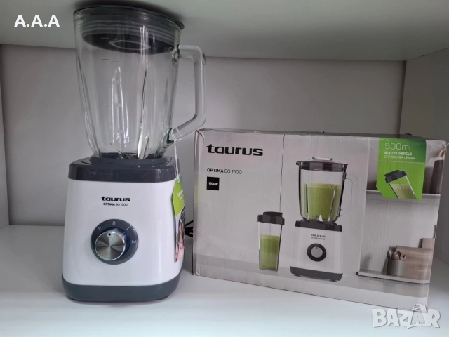 Блендер Taurus Optima Go 1500 – 1500W, 1.5L стъклена кана, снимка 6 - Блендери - 52211777