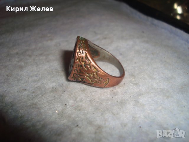 СТАР КРАСИВ ФЕШЪН АРТ ПРЪСТЕН ОРНАМЕНТИРАН СТИЛНО 27554, снимка 6 - Пръстени - 36771059