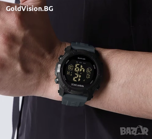 Мъжки часовник – NAVIFORCE Black + ПОДАРЪК, снимка 3 - Мъжки - 53206536