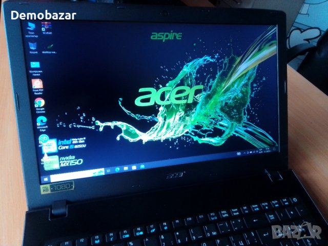 15.6' FHD Acer Core™i7-7th/16GB DDR4/GF 940MX/SSD+HDD, снимка 4 - Лаптопи за игри - 43670017