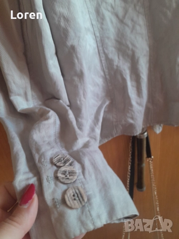 Сиво сако с джобчета, снимка 4 - Сака - 51492193