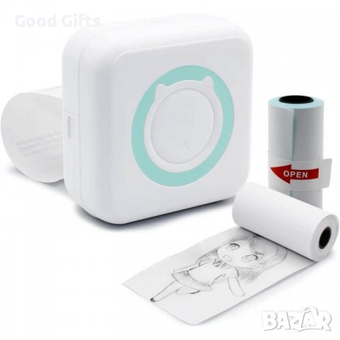 Преносим фотопринтер + 1 ролка термична хартия