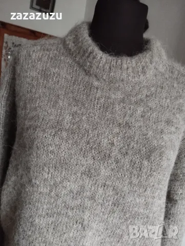 H&M алпака и вълна дамски сив пуловер