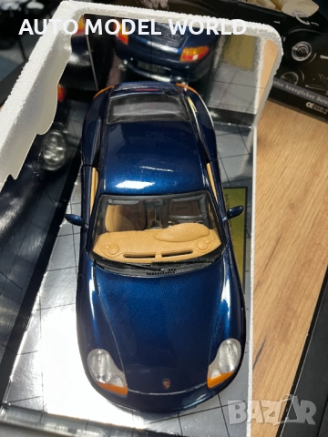 Нова метална колекционерска количка модел PORSCHE 996 1998г. 1:18, снимка 7 - Колекции - 52324181