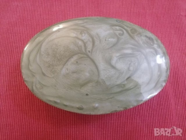 Кутия за бижута от зелен каталин СССР. 