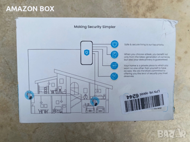 Соларна камера ieGeek Wireless, снимка 12 - IP камери - 52136835