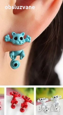 Обеци-котенца 3D