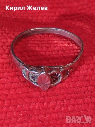 СРЕБЪРЕН АРТ НУВО ОРНАМЕНТИРАН ПРЪСТЕН СРЕБРО 925 АНГЛИЯ РЪЧНА ИЗРАБОТКА УНИКАТ 25839, снимка 12 - Пръстени - 35826830