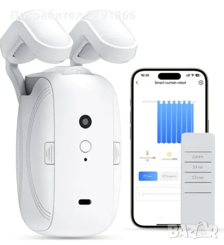 Автоматично интелигентно отваряне на завеси: 3-в-1 WIFI Bluetooth дистанционно, снимка 2 - Друга електроника - 49479387