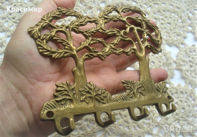 БРОНЗОВА ЗАКАЧАЛКА ЗА КЛЮЧОВЕ , снимка 5 - Декорация за дома - 43794171