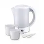 Електрическа кана туристическа - Rosberg R51230U с 2 чаши и 2 лъжички 600W, 0.6л. Бяла, снимка 6