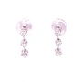 Златни обеци с диаманти 0,31Ct. чистота:SI модел:34038-1, снимка 2